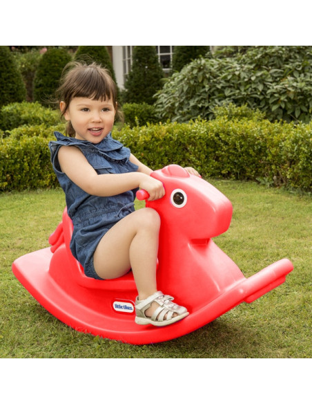 Little tikes Koń Konik na biegunach czerwony Bujak