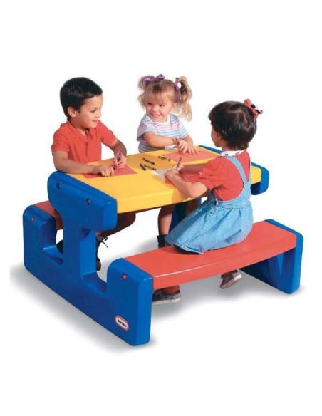Little tikes Ogromny stół piknikowy Stolik niebieski