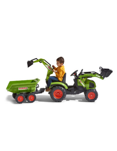 FALK Ogromny  traktor CLAAS AXOS z Przyczepą