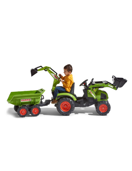 FALK Ogromny  traktor CLAAS AXOS z Przyczepą