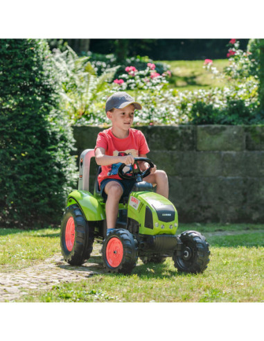 FALK DUŻY Traktor na Pedały CLAAS Przyczepa