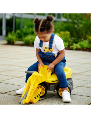Big Maxi Koparka Jeździk ciche koła