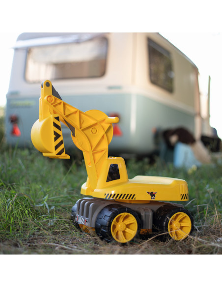 Big Maxi Koparka Jeździk ciche koła