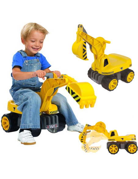 Big Maxi Koparka Jeździk ciche koła