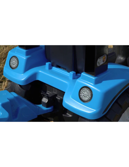 FALK Traktor Landini na pedały z przyczepą Niebieski