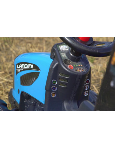 FALK Traktor Landini na pedały z przyczepą Niebieski