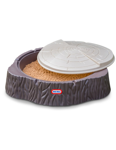 Little Tikes Duża Piaskownica Pień Drewna Basen z Pokrywą