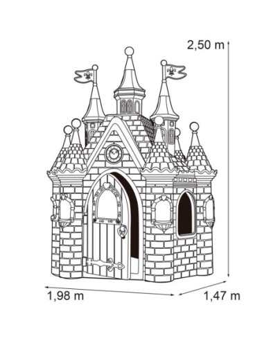 FEBER Ogromny pałac księżniczki Super Palace