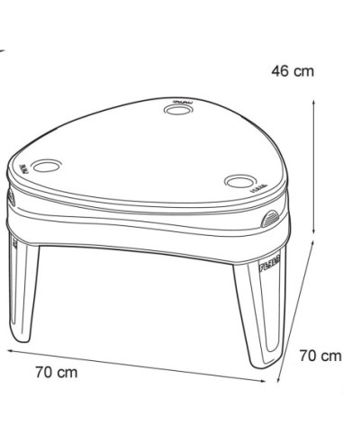 FEBER Piaskownica Stół Wodny Play Island