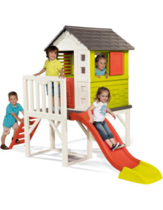 Smoby Domek na Palach Plac Zabaw Zjeżdżalnia