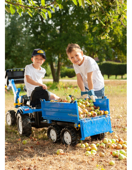Rolly Toys rollyTrailer Przyczepa wywrotka Mega Trailer niebieska