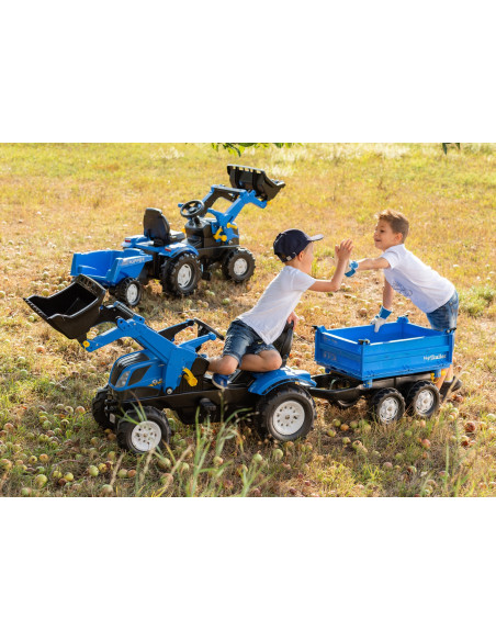 Rolly Toys rollyTrailer Przyczepa wywrotka Mega Trailer niebieska