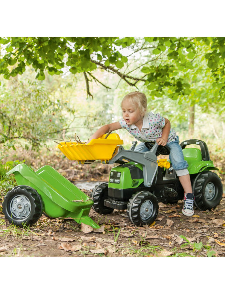 Traktor Rolly Toys Deutz-Fahr Kid z przyczepką