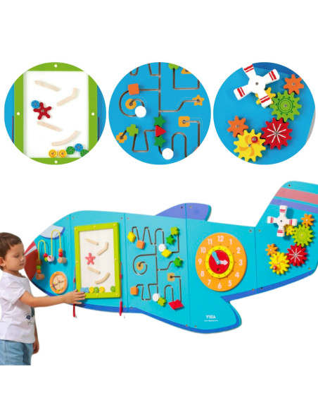 Viga Toys Sensoryczna Tablica Manipulacyjna Samolot