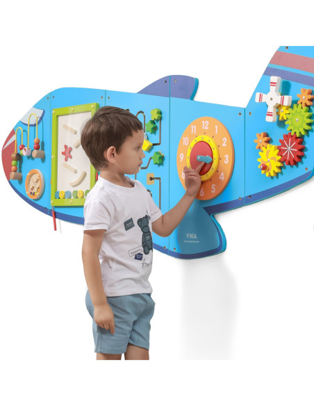 Viga Toys Sensoryczna Tablica Manipulacyjna Samolot