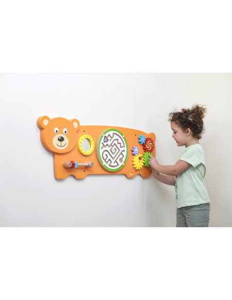 Viga Toys Sensoryczna tablica Manipulacyjna Miś
