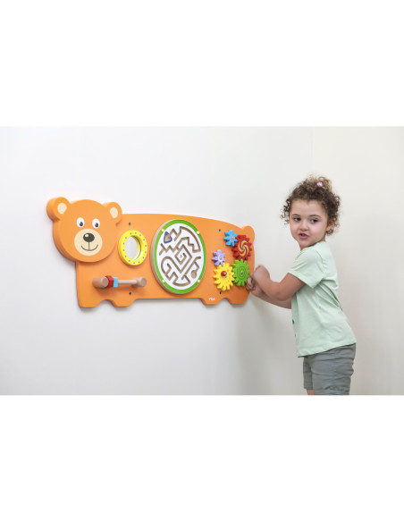 Viga Toys Sensoryczna tablica Manipulacyjna Miś