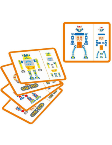 Drewniana Przybijanka Roboty 45 elementów Viga Toys