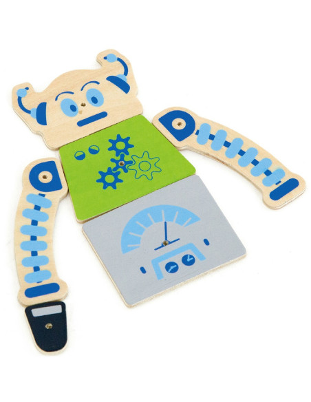 Drewniana Przybijanka Roboty 45 elementów Viga Toys