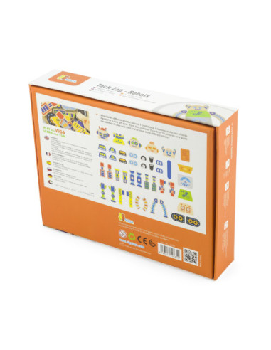 Drewniana Przybijanka Roboty 45 elementów Viga Toys