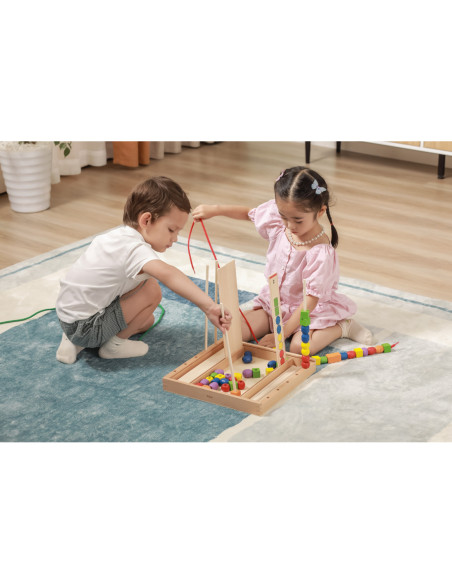 Drewniana Gra edukacyjna Logiczne koraliki Viga Toys