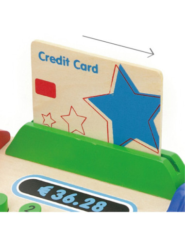 Drewniana Kasa sklepowa z akcesoriami Viga Toys