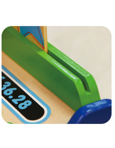 Drewniana Kasa sklepowa z akcesoriami Viga Toys