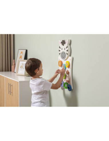 Drewniana Gra Dopasuj kształty Zebra Viga Toys