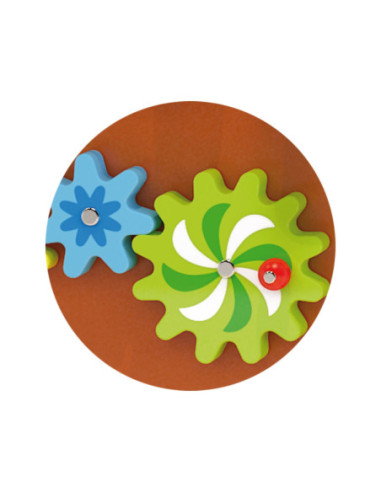 Drewniana Gra z przeplatnką i kołami zębatymi Koń Viga Toys