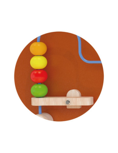 Drewniana Gra z przeplatnką i kołami zębatymi Koń Viga Toys