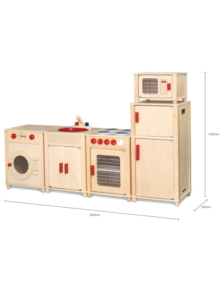 Drewniany Ogromny Zestaw kuchenny Natural Viga Toys