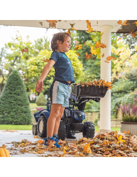 Falk Traktor na pedały New Holland z przyczepą oraz łyżką i koparką