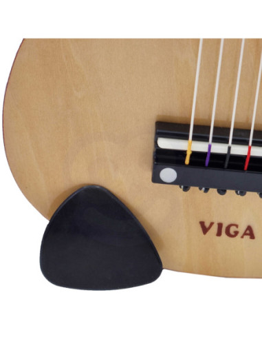 Viga Drewniana gitara dla dzieci Czerwona 21 cali 6 strun