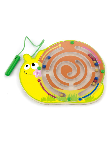 Viga Labirynt Magnetyczny Drewniana gra Śimak