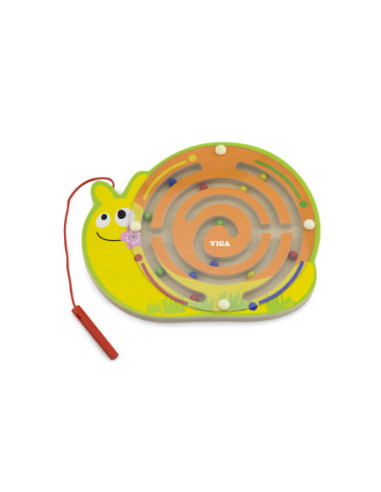 Viga Labirynt Magnetyczny Drewniana gra Śimak