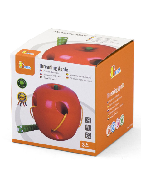 VIGA Przeplatanka Robaczek w jabłuszku labirynt