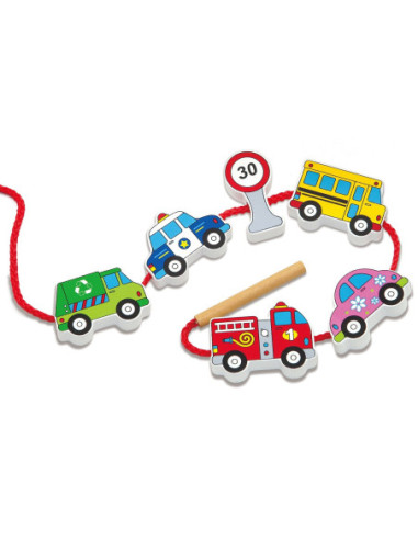 Viga Drewniana przeplatanka Samochody