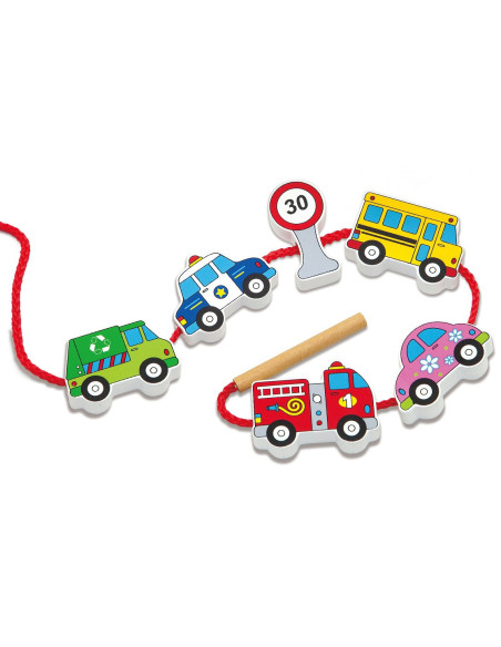 Viga Drewniana przeplatanka Samochody