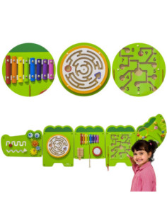 Viga Tablica Sensoryczna Manipulacyjna Edukacyjna Krokodyl