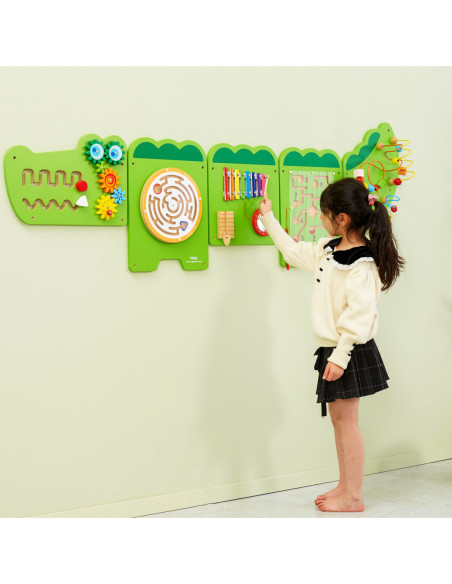 Viga Tablica Sensoryczna Manipulacyjna Edukacyjna Krokodyl
