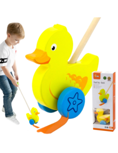 Viga Toys Drewniany Pchacz Kaczuszka