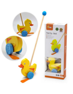 Viga Toys Drewniany Pchacz Kaczuszka 2
