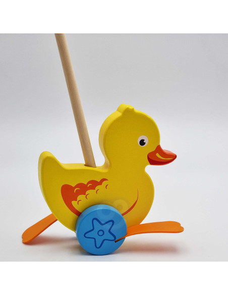 Viga Toys Drewniany Pchacz Kaczuszka
