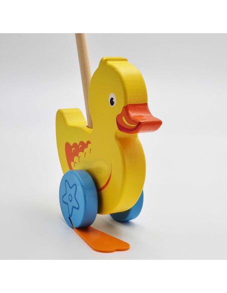 Viga Toys Drewniany Pchacz Kaczuszka