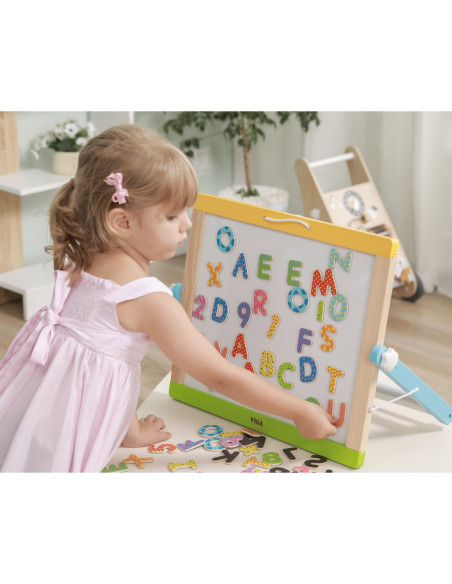 Viga Drewniany Zestaw Magnetyczny Literki i cyferki