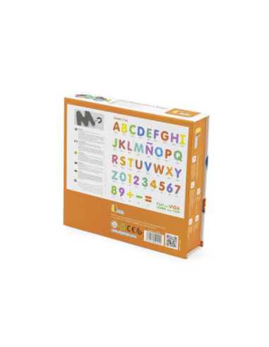 Viga Drewniany Zestaw Magnetyczny Literki i cyferki