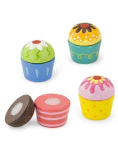 Viga Wooden Cookies Cupcakes 4 pcs