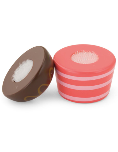 Viga Drewniane Ciasteczka Babeczki 6 szt