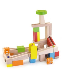 Viga Drewniany Tor na kulki Kulodron 49 elementów 2