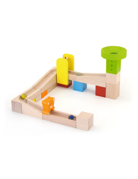 Viga Drewniany Tor na kulki Kulodron 49 elementów